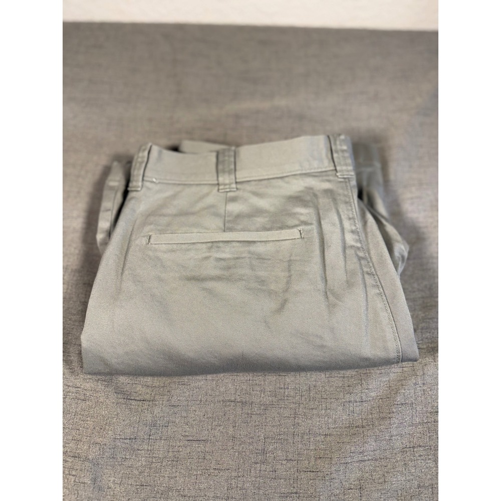 J.Crew Mercantile Flex Men 32 Gray Chino Shorts Stretch Cotton Twill Flat Front